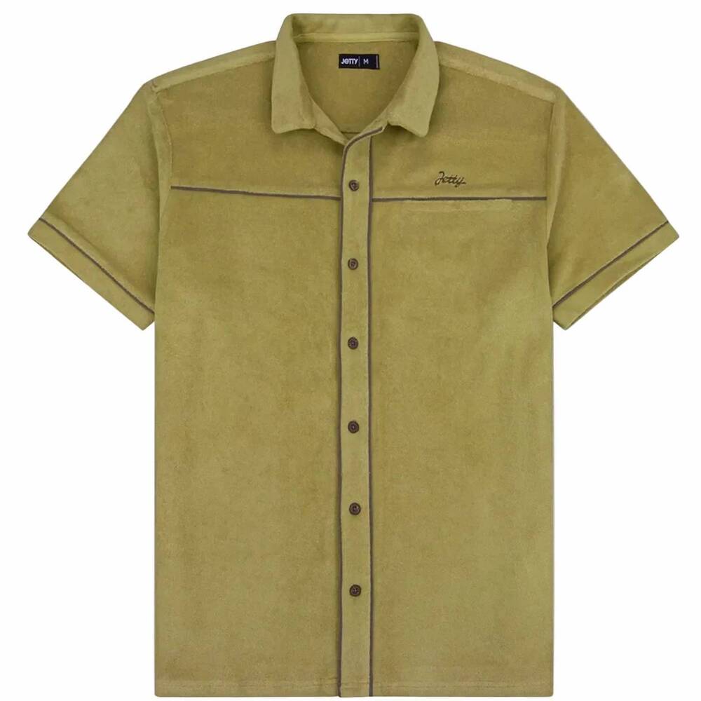 NEW JETTY men's barnegat terry shirt in mustard